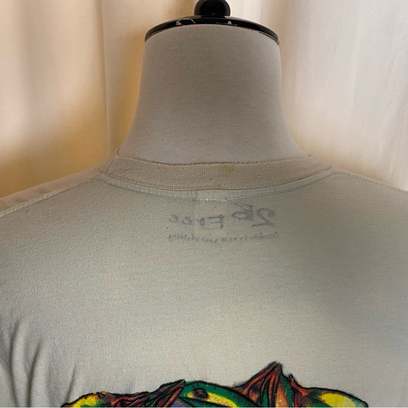 Vintage 2B Free “Love” Bird In Jungle Beige 100% Cotton Mens XXL T-Shirt Rare - Picture 7 of 12